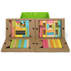 Tegu Magnetic Wooden Blocks, 90-Piece Classroom Kit, Tints 90P-TNT-608T